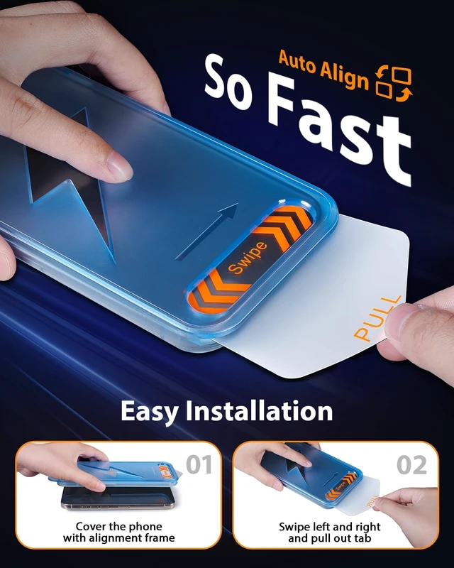 Alt view image 3 of 7 - for iPhone 17 Screen Protector 3 Pack Double Shatterproof