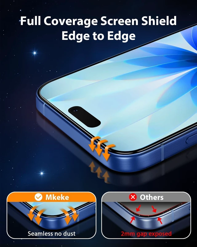 Alt view image 7 of 7 - for iPhone 17 Screen Protector 3 Pack Double Shatterproof