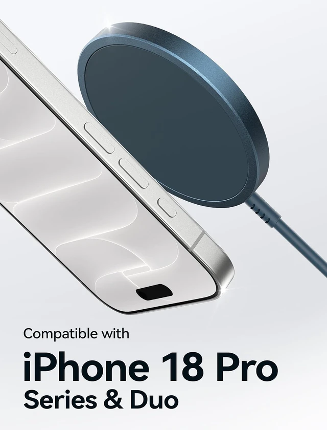 Alt view image 2 of 7 - Magnetic Wireless Charger for MagSafe Charger for iPhone 18 Pro/Duo