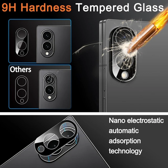 Alt view image 7 of 7 - Screen Protector for Galaxy Z Fold 8 Tempered Glass Back
