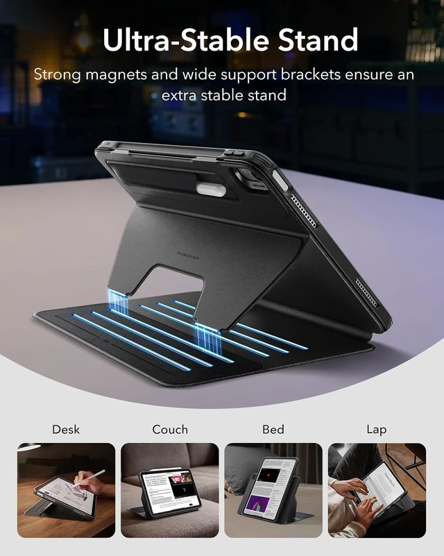 Alt view image 4 of 7 - for iPad Air 13 Inch Case M4/M3/M2 (2026/2025/2024) Black