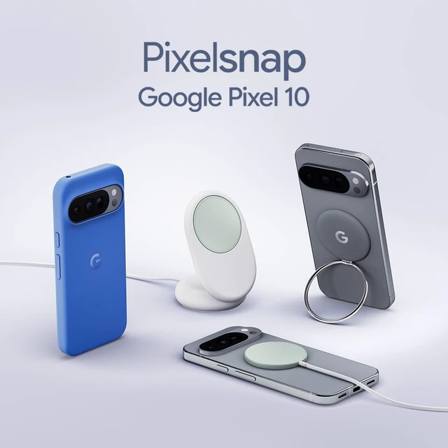 Alt view image 3 of 5 - Pixelsnap Charger with Stand - Fast-Charging Qi2 Wireless Charger