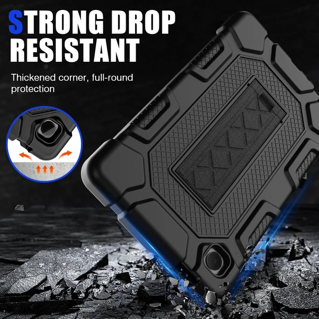Alt view image 4 of 7 - Azzsy Case for 2026/2024 Release Galaxy Tab A11/A9 8.7 Inch Heavy Duty Shockproof Rugged High Impact Protective Case for 8.7 inch Galaxy Tab A11/A9 (2026/2024 Version) Black