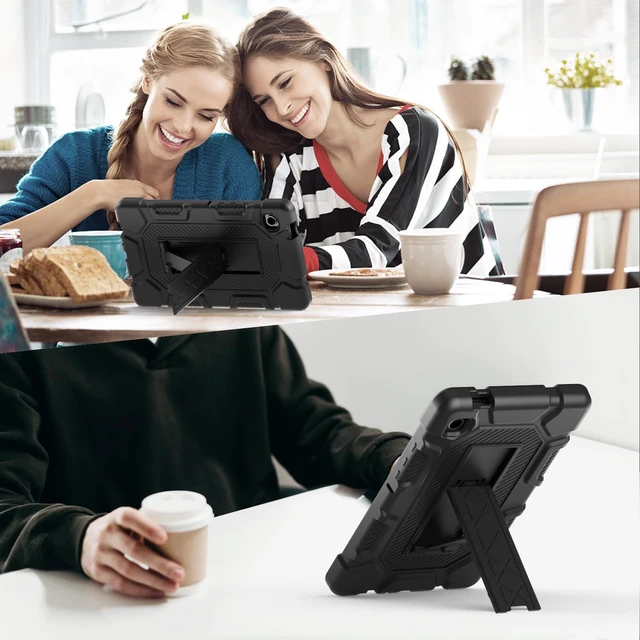 Alt view image 7 of 7 - Azzsy Case for 2026/2024 Release Galaxy Tab A11/A9 8.7 Inch Heavy Duty Shockproof Rugged High Impact Protective Case for 8.7 inch Galaxy Tab A11/A9 (2026/2024 Version) Black