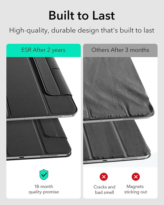 Alt view image 4 of 7 - for iPad Pro 13 Inch (M5/M4) Case Rebound Series Black