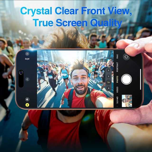Alt view image 6 of 7 - 2 Pack Privacy Screen Protector for iPhone 17 Pro