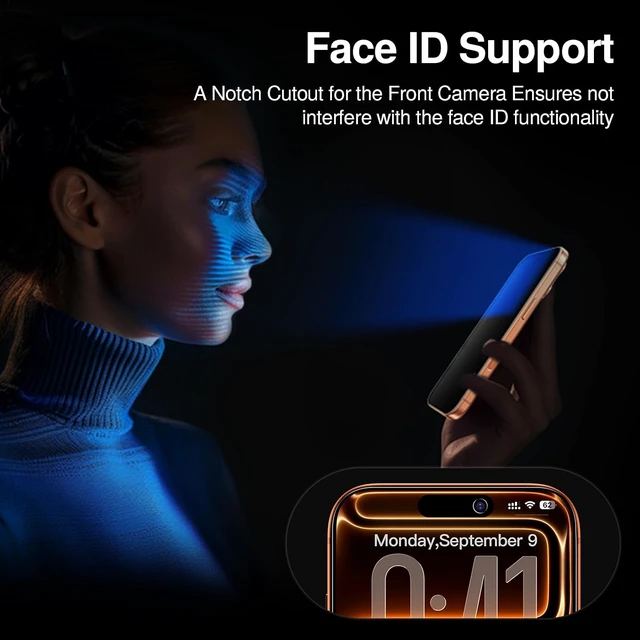 Alt view image 5 of 7 - 2 Pack Privacy Screen Protector for iPhone 17 Pro