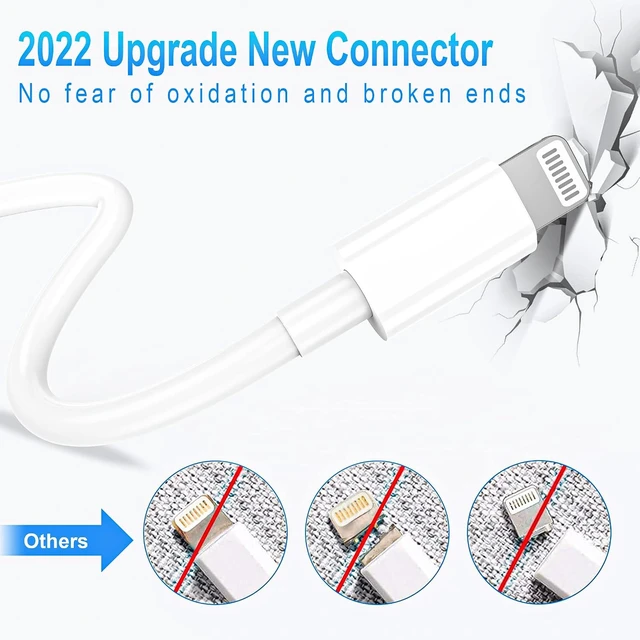 Alt view image 6 of 7 - USB C to Lightning Cable Compatible iPhone 14/13/12/11 Lightning Devices