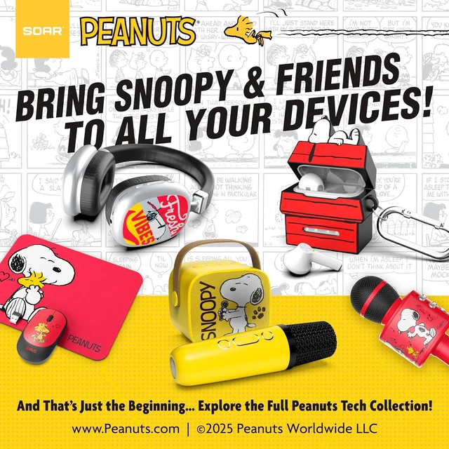 Alt view image 7 of 7 - Peanuts Snoopy Wireless Charging Station- Red Dog House