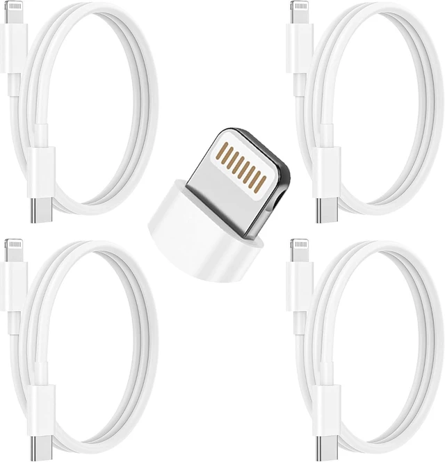 Main image of USB C to Lightning Cable 4Pack 3FT Type C Charger Fast Charging Cord Compatible for iPhone 14/14 Pro/14Pro Max/13/13 Pro/12/12 Pro/11/11 Pro/XR/XS/X/8/8 Plus/iPad MFi Certified