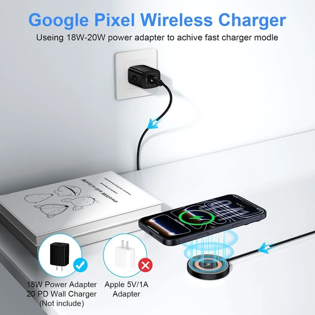 Alt view image 2 of 7 - Magnetic Wireless Charger for Google Pixel 11/11 Pro XL/10 Pro Fold