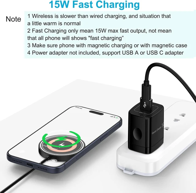Alt view image 2 of 6 - for Google Pixel 10 11 Pro XL Magnetic Wireless Phone Charger Magsafe Pad