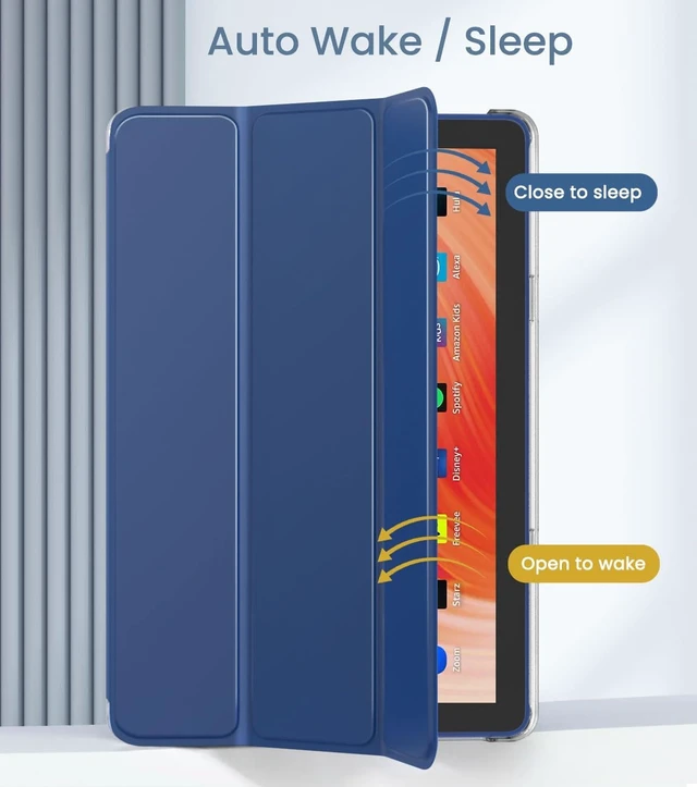 Alt view image 5 of 7 - Case for Kindle Fire HD 10 Tablet 13th Gen 2023 Navy Blue