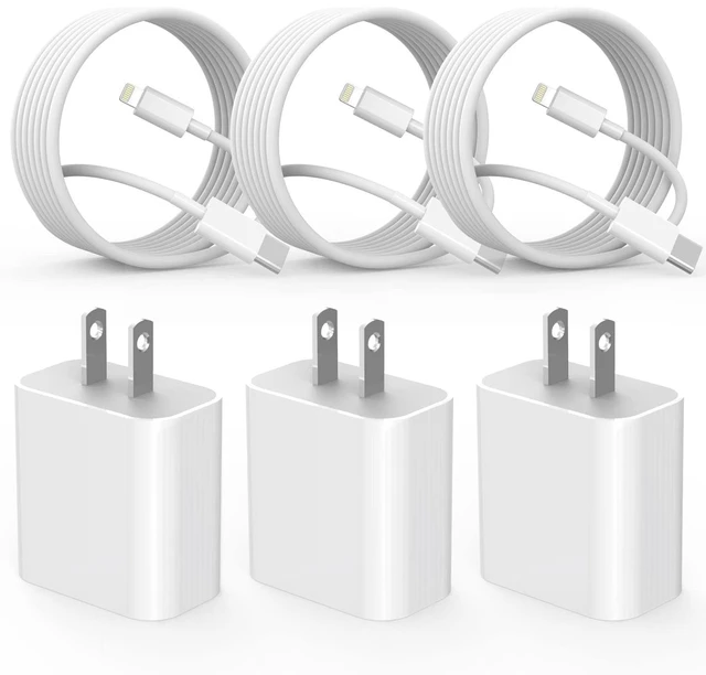Main image of Fast Charger iPhone i Phone Charge Cable 3Pack iPhone Charger Fast Charging 6Foot Phone Charging USB C Charge Adapter 6FT Type C to Lightning Cable for iPhone 14 Pro Max/14 Plus/13/12 Mini/11/10/XS/SE