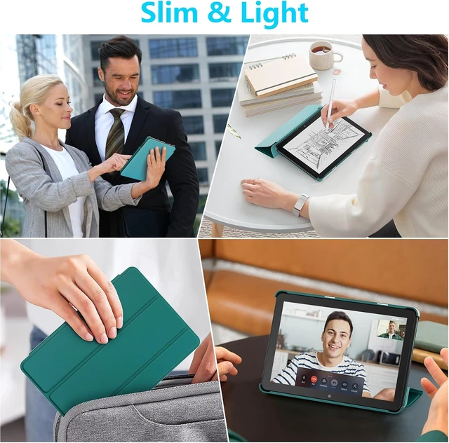 Alt view image 7 of 7 - Case for Fire HD 8 Tablet (12th/10th Gen 2024/2022/2020) Emerald