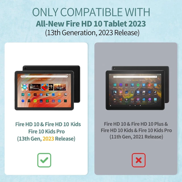 Alt view image 2 of 7 - for Fire HD 10 Tablet Case(Only Fit 13th Gen 2023 Release)