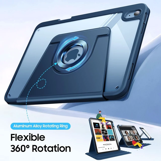 Alt view image 3 of 7 - Fintie Rotating Case for iPad (A16) 11th Gen 11-inch iPad 10th Gen 10.9 in