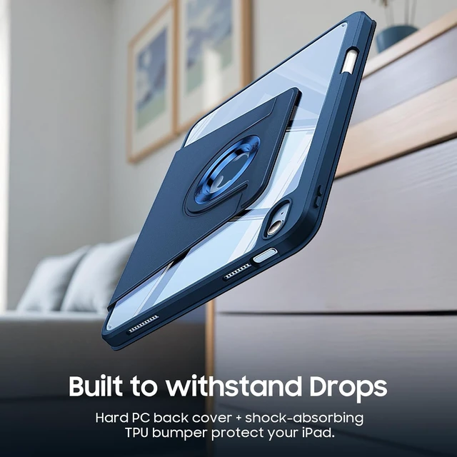 Alt view image 7 of 7 - Fintie Rotating Case for iPad (A16) 11th Gen 11-inch iPad 10th Gen 10.9 in