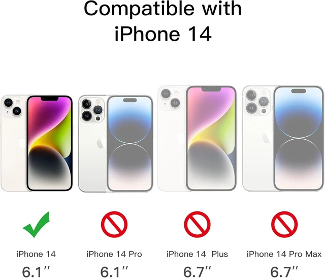 Alt view image 2 of 7 - Privacy Screen Protector for iPhone 14 2-Pack