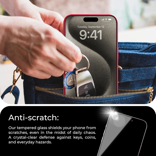 Alt view image 6 of 7 - | 2-Pack | Screen Protector for iPhone 16 Pro Max (6.9)