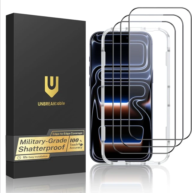 Main image of 3-Pack Screen Protector for iPhone 17 Pro Full Coverage