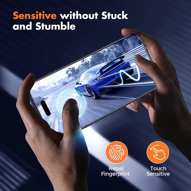 Alt view image 6 of 7 - 3-Pack Screen Protector for iPhone 17 Pro Full Coverage