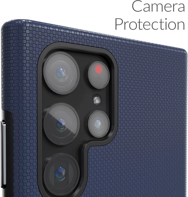 Alt view image 3 of 7 - Dual Guard for Galaxy S22 Ultra Case - Navy