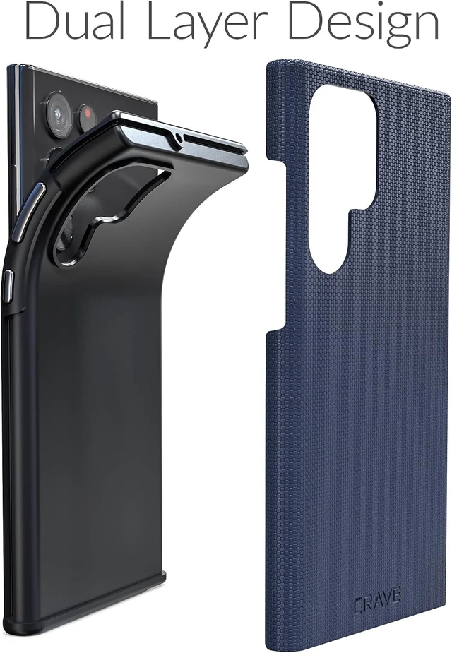 Alt view image 4 of 7 - Dual Guard for Galaxy S22 Ultra Case - Navy