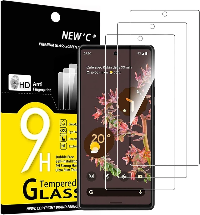 Main image of NEWC for Google Pixel 6 Screen Protector Tempered Glass Bubble Free