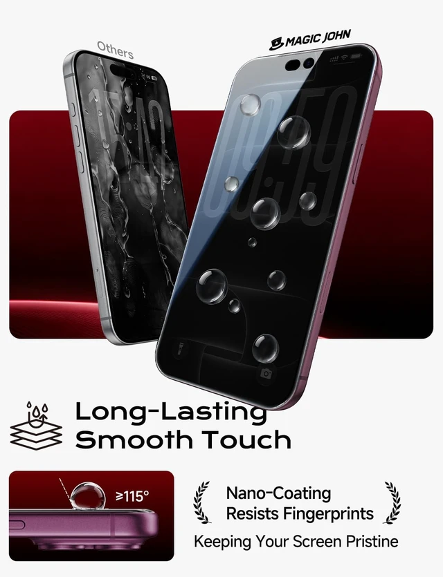 Alt view image 6 of 7 - Privacy for iPhone 18 Pro Max Screen Protector 6.9 inch