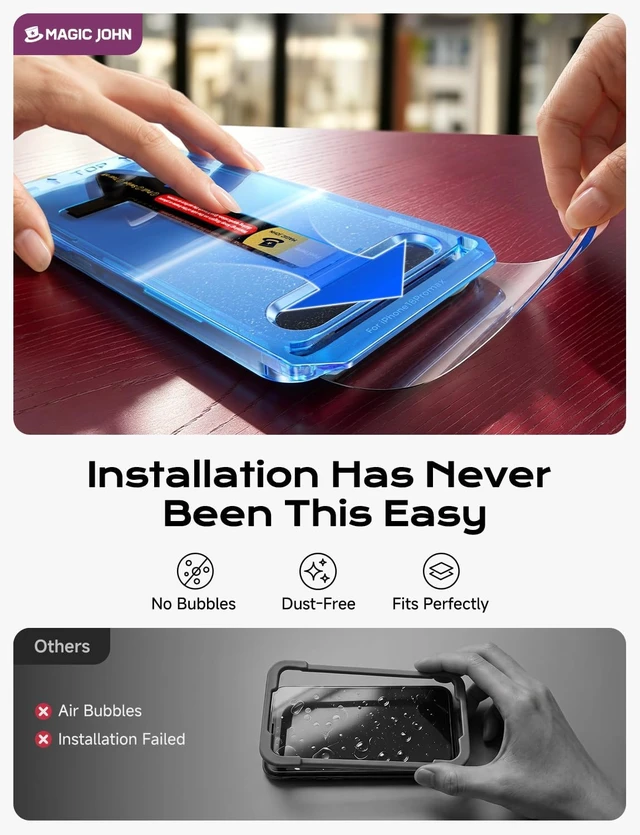 Alt view image 4 of 7 - Privacy for iPhone 18 Pro Max Screen Protector 6.9 inch