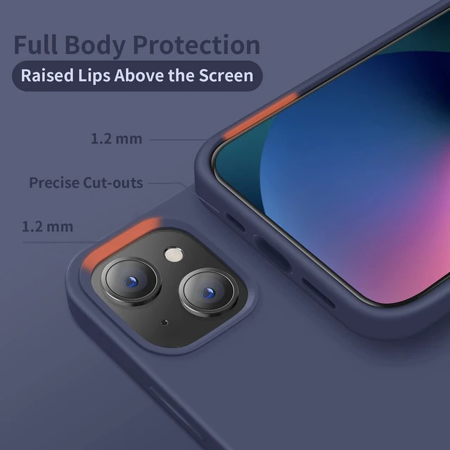 Alt view image 4 of 7 - Designed for iPhone 13 Case/iPhone 14 Case Navy Blue