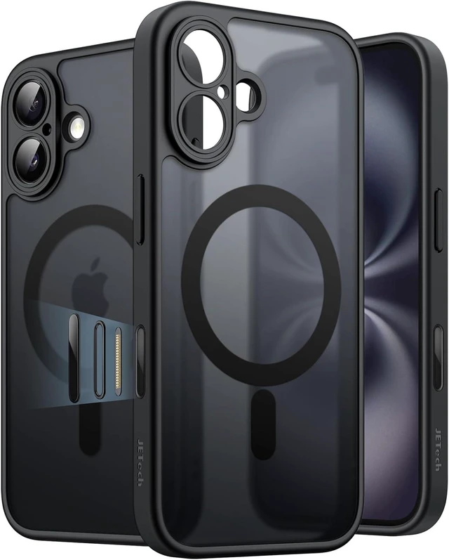 Main image of Magnetic Matte Case for iPhone 16 Black