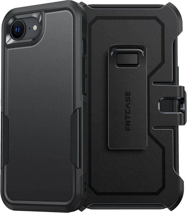 Main image of for iPhone 17e/16e Case with 360 Rotatable Belt-Clip Holster