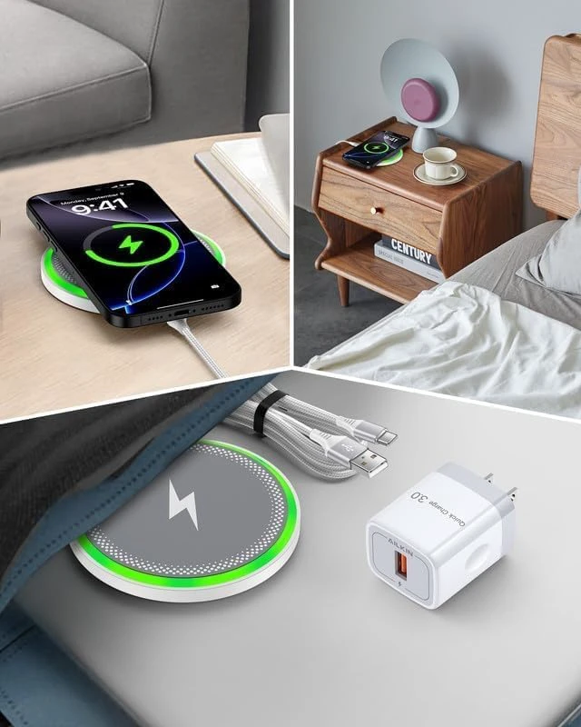 Alt view image 6 of 7 - Pixel 11 10a 10 Pro XL Wireless Charger Android Charging for Google Pixel