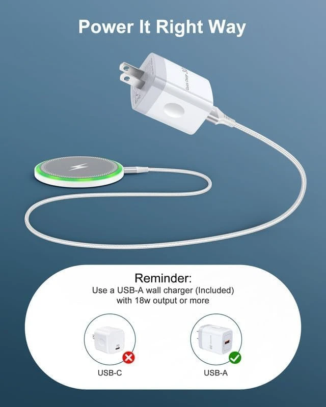 Alt view image 4 of 7 - Pixel 11 10a 10 Pro XL Wireless Charger Android Charging for Google Pixel