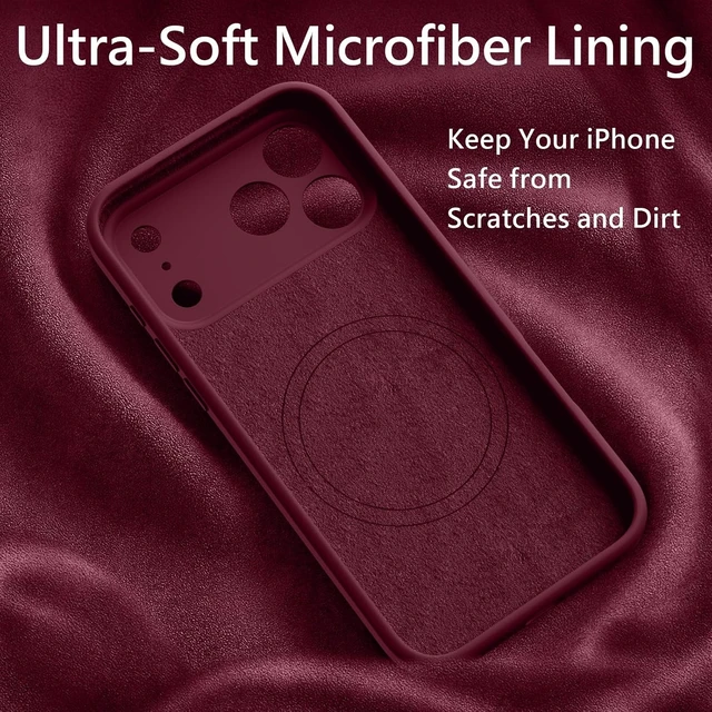 Alt view image 3 of 7 - Magnetic for iPhone 17 Pro Max Case 6.9 Plum