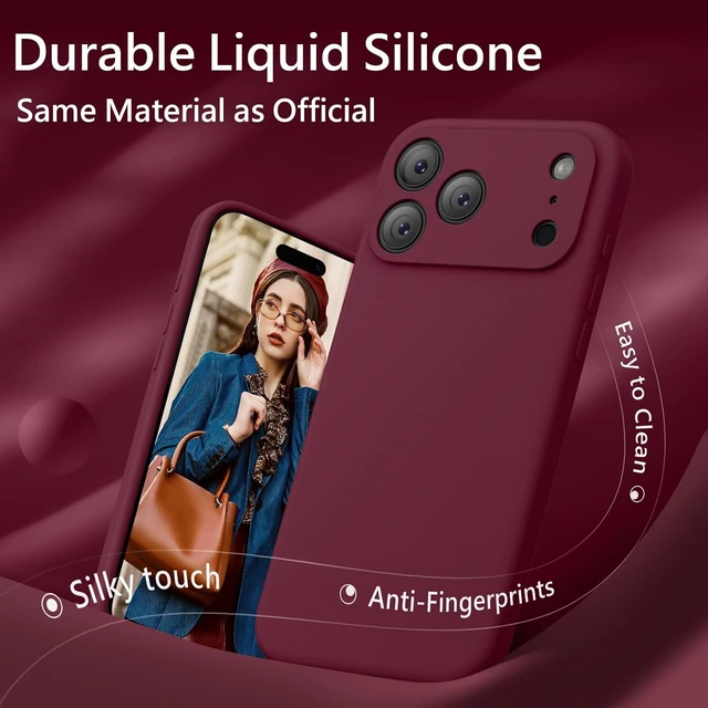 Alt view image 4 of 7 - Magnetic for iPhone 17 Pro Max Case 6.9 Plum
