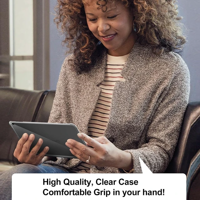 Alt view image 7 of 7 - Clear Case for Fire HD 8 & 8 Plus Tablet 8 (2022/2024 Release) Soft Flexible TPU Back Cover Shell for 8 Plus Tablet Transparent