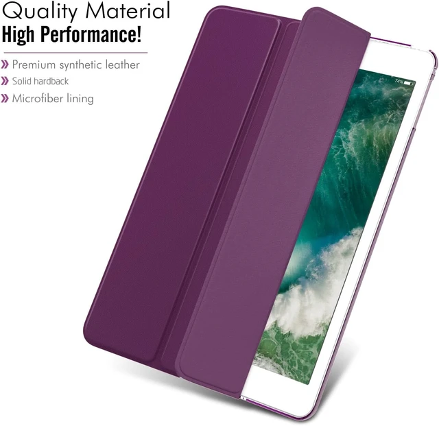 Alt view image 3 of 7 - Smart Case Fit 2018/2017 iPad 9.7 5th / 6th Generation Deep Purple