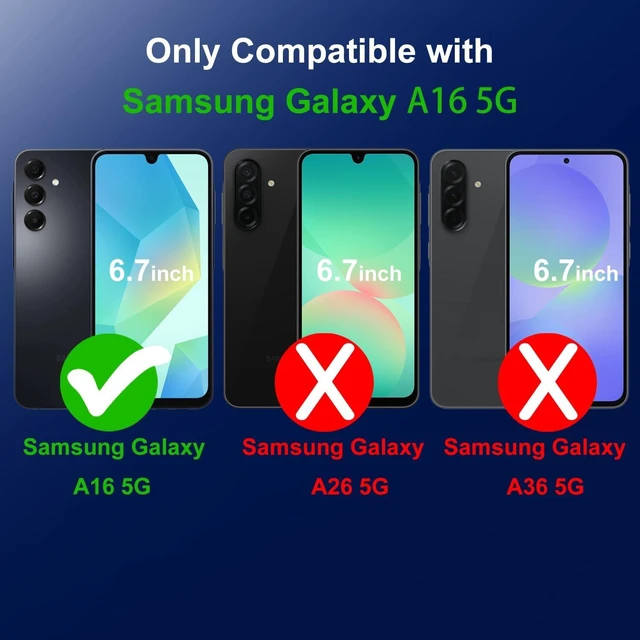 Alt view image 2 of 5 - Phone Case for Galaxy A16 4G/5G Clear Case Shockproof Protective Bumper Slim Cover