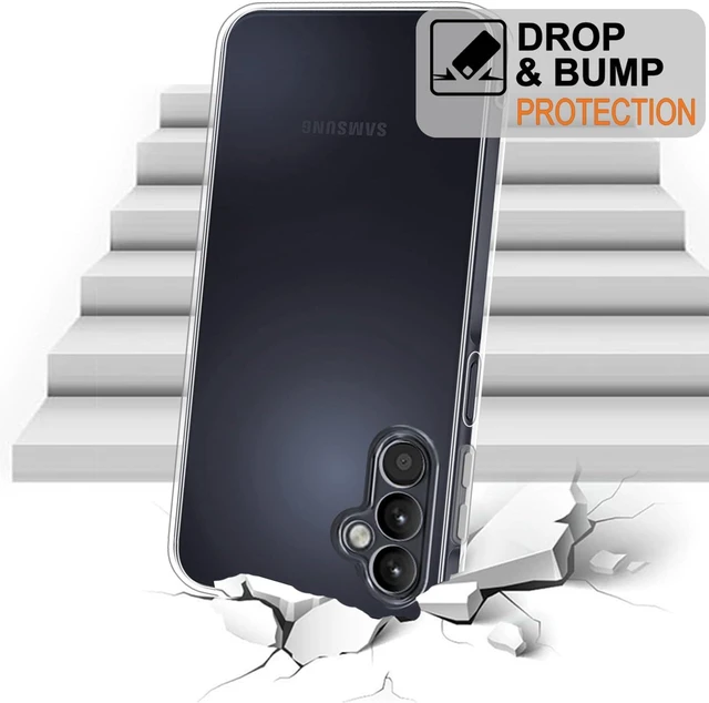 Alt view image 3 of 5 - Phone Case for Galaxy A16 4G/5G Clear Case Shockproof Protective Bumper Slim Cover
