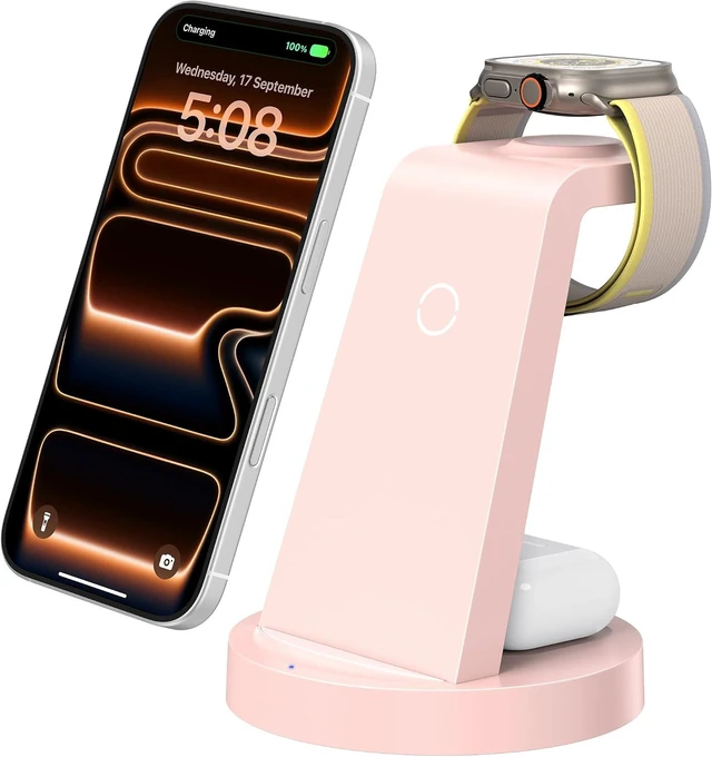 Main image of 3 in 1 Charging Station - Wireless Charger for Multiple Devices