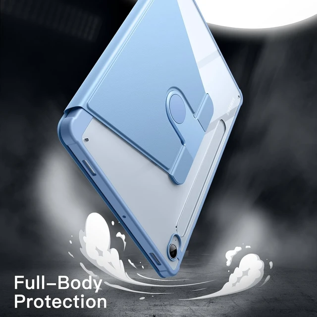 Alt view image 4 of 7 - 360° Rotating Case for Galaxy Tab S10 Lite/S10 FE/S9 FE/S9 Blue