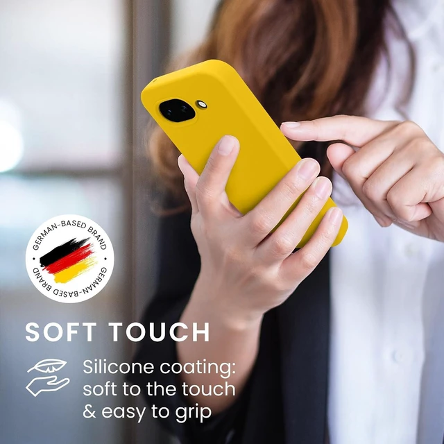 Alt view image 4 of 7 - Case Compatible with Google Pixel 10a Case - TPU Silicone Phone Cover with Soft Finish - Radiant Yellow