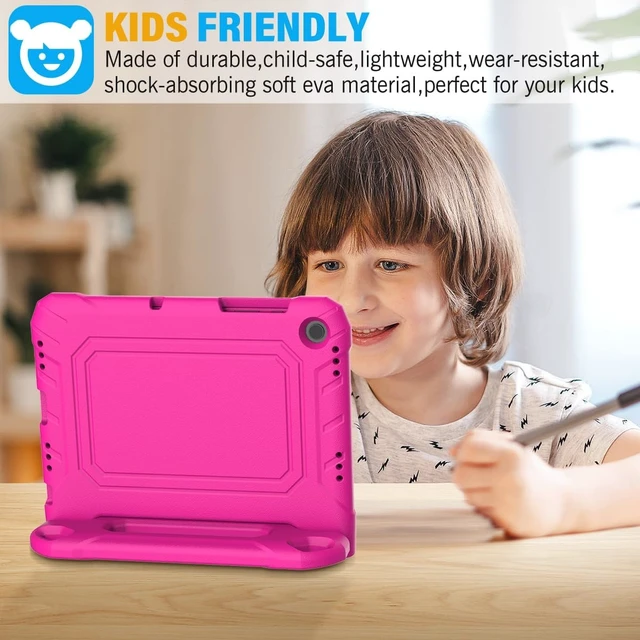 Alt view image 3 of 7 - SUPLIK Kids Case for Galaxy Tab A11 Plus 2025 / A9 Plus 2023 11 inch Tablet Galaxy Tab A11+ / A9+ Case with Screen Protector Durable Shockproof Lightweight Stand Handle Cover for Kids Pink