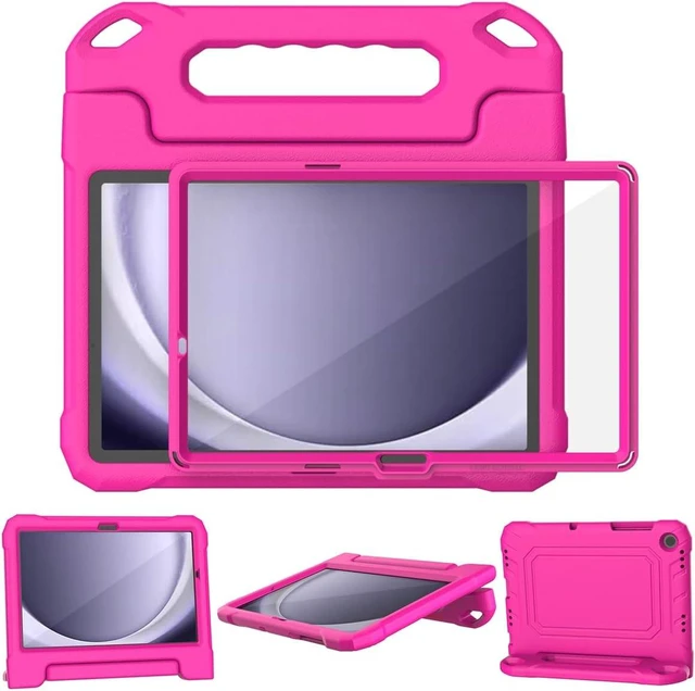Main image of SUPLIK Kids Case for Galaxy Tab A11 Plus 2025 / A9 Plus 2023 11 inch Tablet Galaxy Tab A11+ / A9+ Case with Screen Protector Durable Shockproof Lightweight Stand Handle Cover for Kids Pink