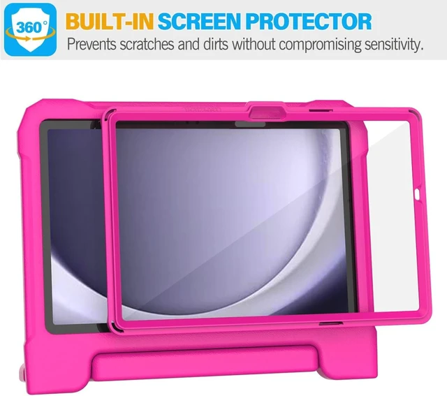 Alt view image 6 of 7 - SUPLIK Kids Case for Galaxy Tab A11 Plus 2025 / A9 Plus 2023 11 inch Tablet Galaxy Tab A11+ / A9+ Case with Screen Protector Durable Shockproof Lightweight Stand Handle Cover for Kids Pink