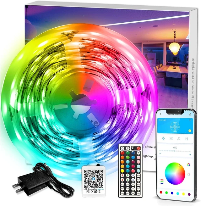 Main image of LED Strip Lights 110ft RGB Music Sync Smart App Control 1 Roll