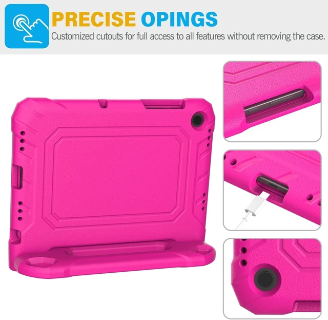 Alt view image 7 of 7 - SUPLIK Kids Case for Galaxy Tab A11 Plus 2025 / A9 Plus 2023 11 inch Tablet Galaxy Tab A11+ / A9+ Case with Screen Protector Durable Shockproof Lightweight Stand Handle Cover for Kids Pink